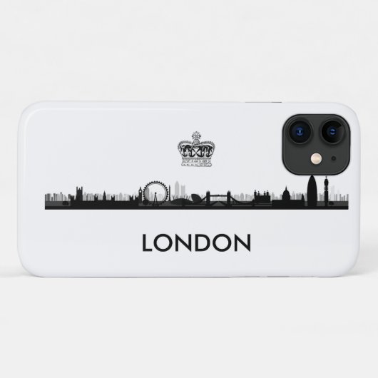 Royal Crown London Skyline Case-Mate iPhone Case (Achterkant (horizontaal))