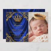 Royal Crown Prince Doop Uitnodigingen (Voorkant / Achterkant)