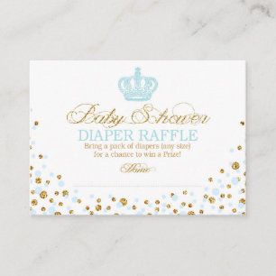 Royal Crown Prince Luier Raffle Ticket Informatiekaartje