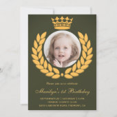 Royal Crown Princesse Invitation de premier annive (Devant)