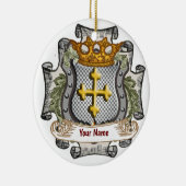 Royal Crown Shield Achternaam ornament (Rechts)