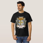 Royal Crown Shield  Surname  t-shirt (Devant entier)