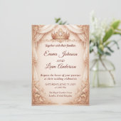 Royal Crown Wedding Invitation (Debout devant)