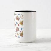 Royal Crowns and Jewels Pattern Mardi Gras Mug (Centre)