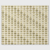 Royal Crowns of Gold Cadeaupapier (Vlak)