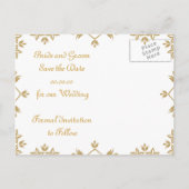 Royal Damask bewaart de Briefkaarten van de Datum  (Achterkant)