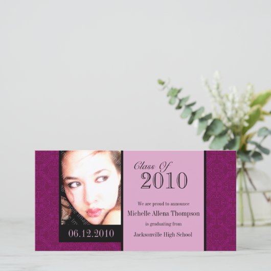 Royal Damask Faire-part (Debout devant)