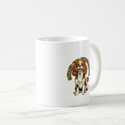 Royal Decree: The "Comforter" Spaniel Coffee Mug (Devant droit)