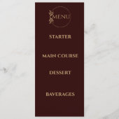 Royal Deep Bourgondië huwelijksmenu Menu (Voorkant)