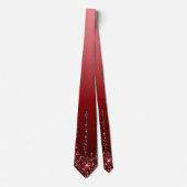 Royal Deep Red Glitter Necktie Stropdas (Voorkant)