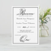 Royal devient une seule Faire-part de mariage chré (Debout devant)