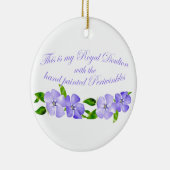 Royal Doulton Periwinkles Keramisch Ornament (Rechts)