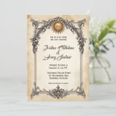 Royal Elegance Faire-part de mariage baroque Vinta (Debout devant)