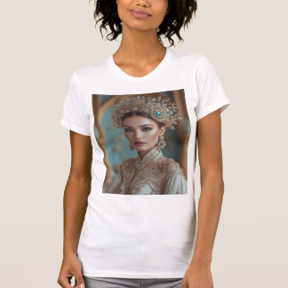 Royal Elegance – Tijdloze schoonheid in goud T-shirt