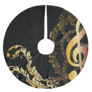 Royal elegante moderne muziek Opmerking Kerstboom Rok