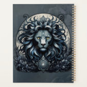 Royal elegantie, een majestueuze blik leeuwenhoof planner (Achterkant)