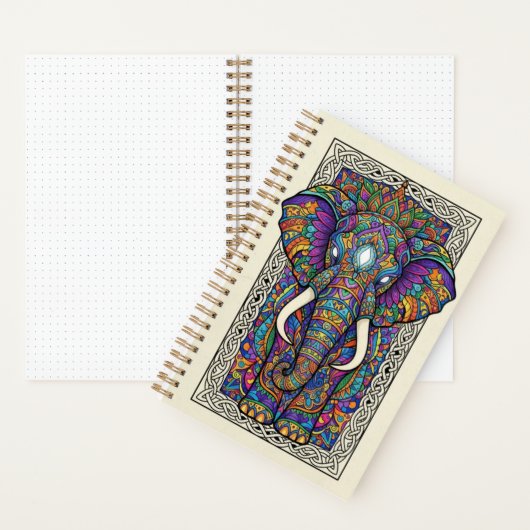 Royal Elephant Mandala Zen tangle Journal (À l'intérieur)
