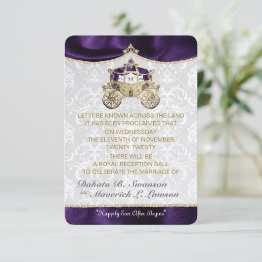 Royal Fairytale Enregistrer les cartes de dates (Debout devant)