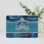 Royal Fairytale RSVP Kaart (Staand voorkant)