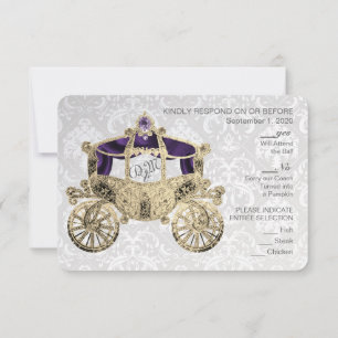 Royal Fairytale RSVP Kaart