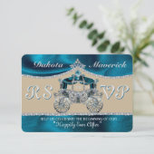 Royal Fairytale RSVP Kaart (Staand voorkant)