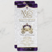 Royal Fairytale Wedding Programme (Devant / Derrière)