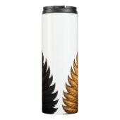 Royal Feather | Black & Gold Thermosbeker (Achterkant)