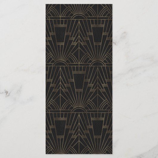 Royal Fleur-de-Lis Art déco années 1920 Menu Maria (Dos)