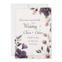 Royal Floral Faire-part de mariage