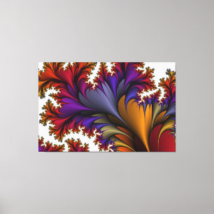 royal floral wrapous canvas afdruk