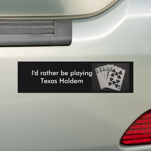 Royal Flush Bumpersticker (Op auto)