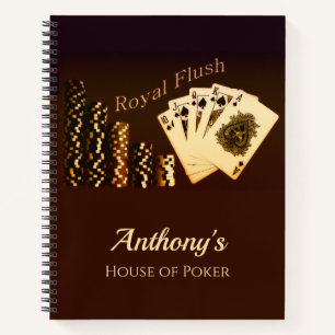 Royal Flush Poker Gevoelig Notitieboek