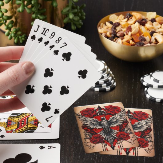Royal flush stijl (speelkaarten) pokerkaarten (Insitu)