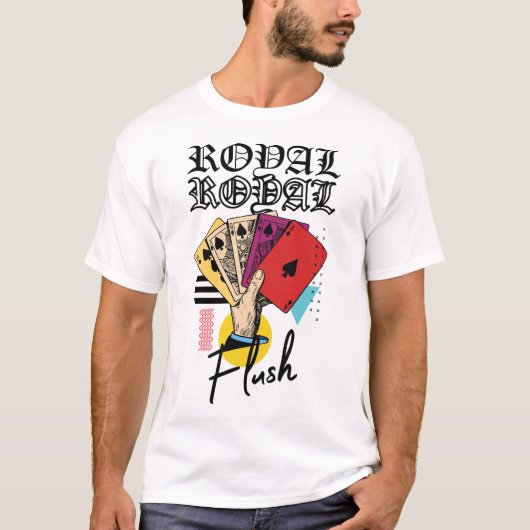 ROYAL-FLUSH-STREETWEAR-TSHIRT-DESIGN T-SHIRT (Voorkant)