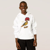 Royal flycatcher bird cartoon illustration (Devant entier)