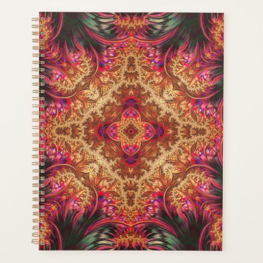 Royal Fractal | Planificateur à reliure spirale (Devant)