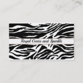 "Royal+Gems & Sparkle" Queen Cartes de visite (Dos)