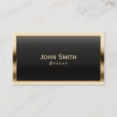 Royal Gold Border Driver Visitekaartje (Voorkant)