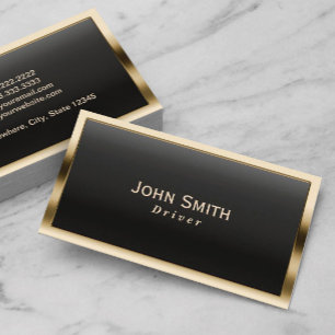 Royal Gold Border Driver Visitekaartje