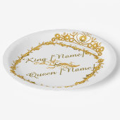 Royal Gold King & Queen Breedpapier bord (Gekanteld)