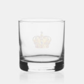 Royal golden crown whisky glas (Achterkant)