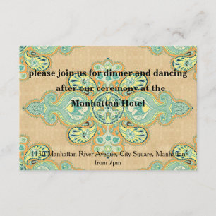 Royal Golden Paisley Kaart