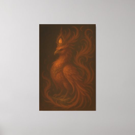 Royal Golden Phoenix – Elite Fine Art Collection Canvas Afdruk (Voorkant)