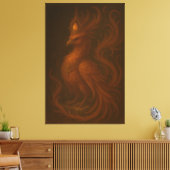 Royal Golden Phoenix – Elite Fine Art Collection Canvas Afdruk (Insitu (Woonkamer))