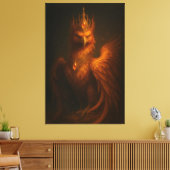 Royal Golden Phoenix – Elite Fine Art Collection Canvas Afdruk (Insitu (Woonkamer))