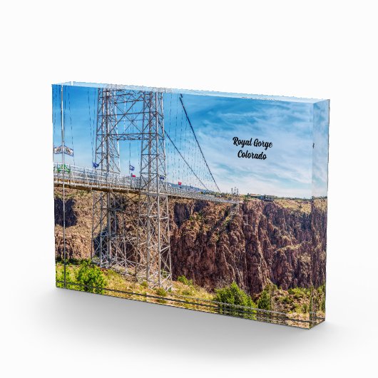 Royal Gorge Bridge Side Uitzicht fotoblok (Rechts)