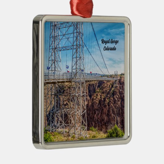 Royal Gorge Bridge Side Uitzicht Premium Ornament (Rechts)