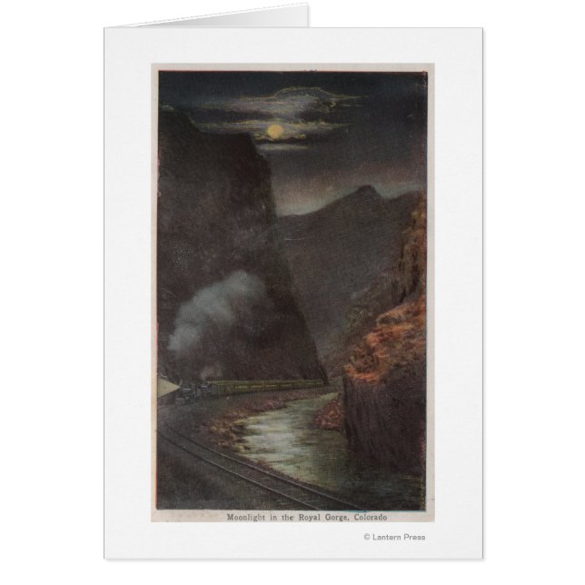 Royal Gorge, CO - Moonlight Uitzicht of Train in (Voorkant)
