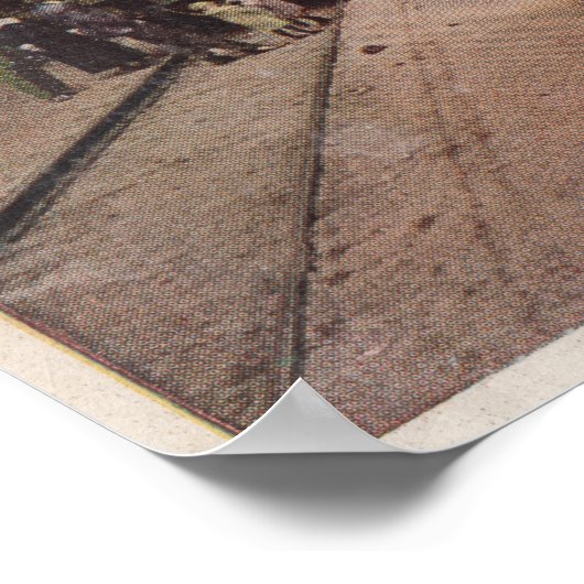 Royal Gorge, CO - Uitzicht van de Hanging Bridge Poster (Hoek)