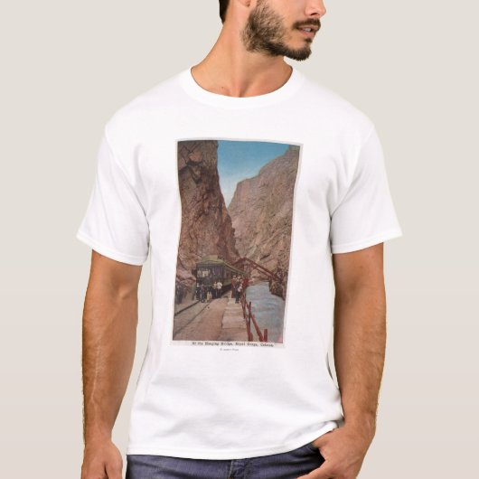 Royal Gorge, CO - Uitzicht van de Hanging Bridge T-shirt (Voorkant)